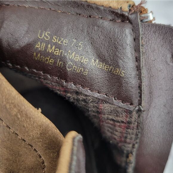 Sbicca Vintage Collection Zepp Women's Brown Fringe Wedge Boots Bootie - Picture 9 of 14